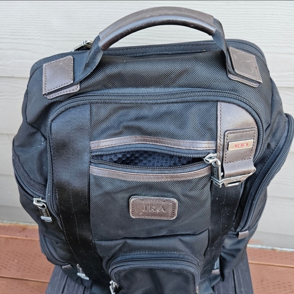 TUMI 22382HKH ALPHA BRAVO KINGSVILLE DELUXE BLACK NYLON BACKPACK TRAVEL CARRYON - Picture 10 of 16